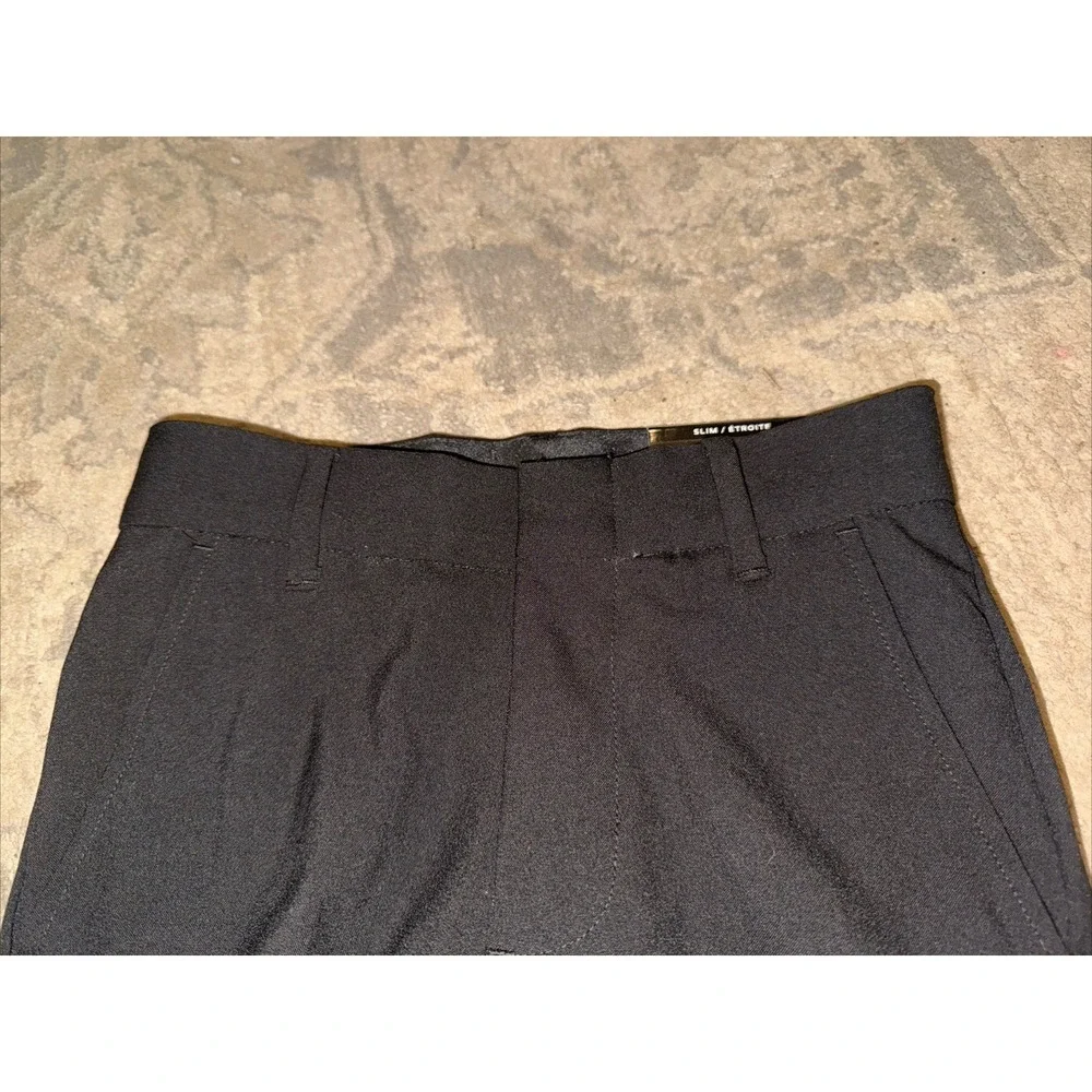 New VAN HEUSEN Boys‎ Black Dress Pants Regular Size 10 Slim Flex Flat Front